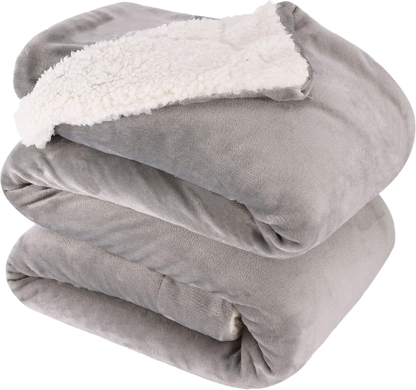 NANPIPER King Size Sherpa Blanket - Soft Fleece Throw for Winter