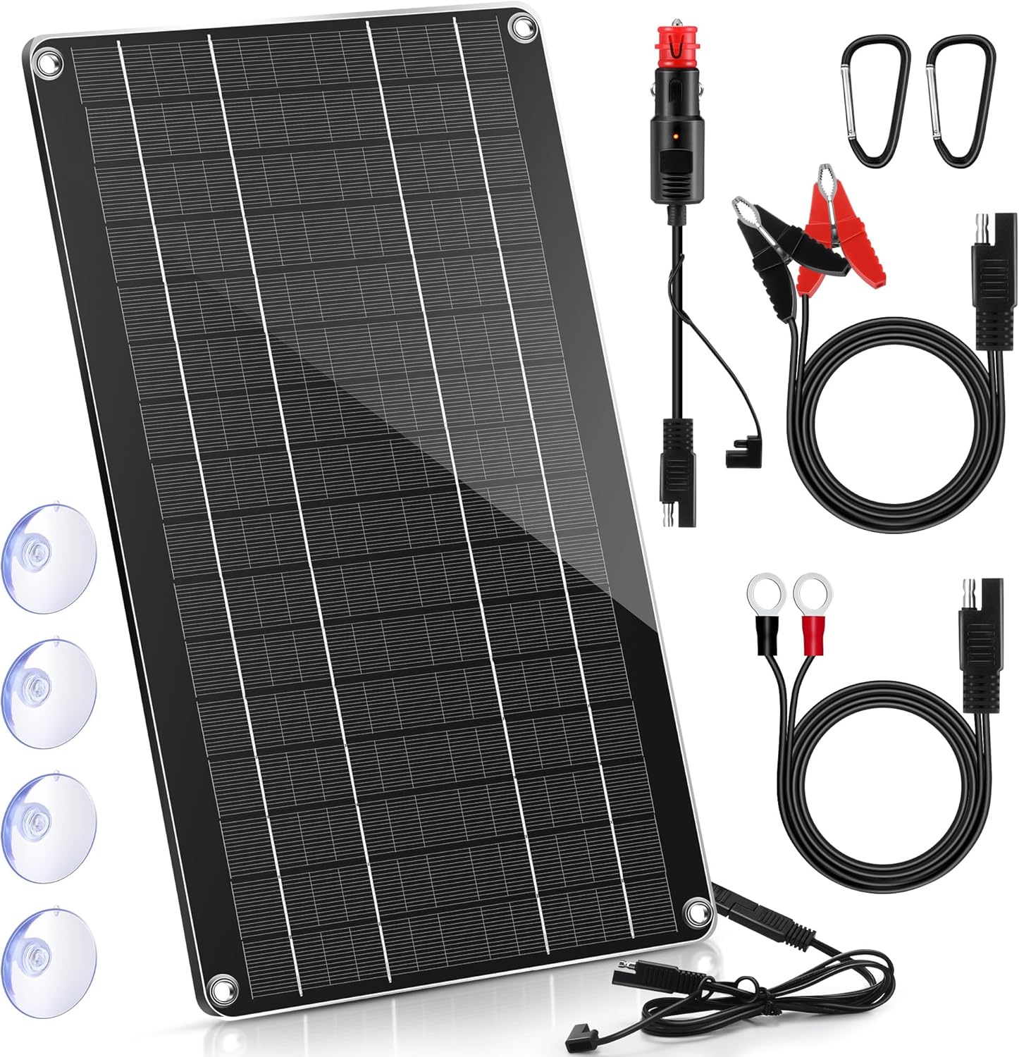 Saillong Solar Car Battery Charger - Maintain Charge On-the-Go!
