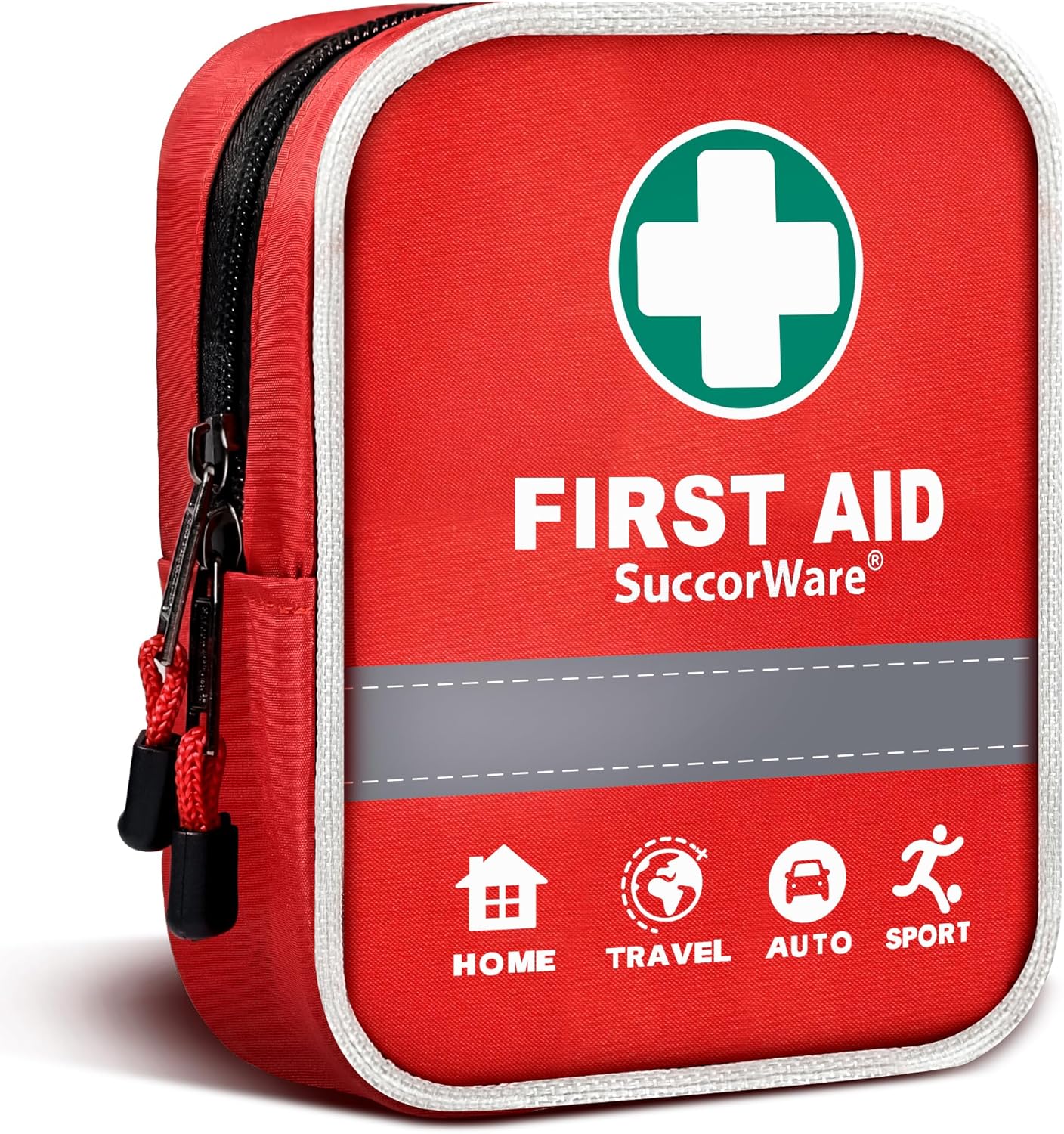 SuccorWare First Aid Kit: 130 Pieces, Hospital Grade Supplies