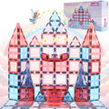Little Pi 104pcs Frozen Princess Castle Magnetic Tiles - Pink