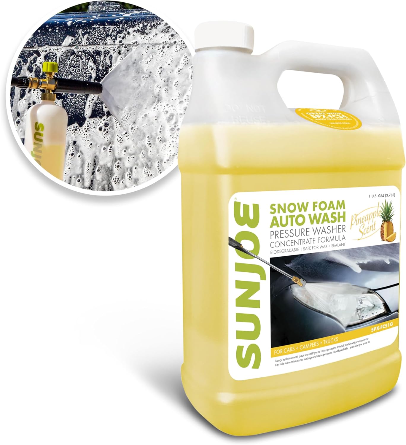 Sun Joe SPX-FCS1G Premium Snow Foam Cannon for Deep Cleaning