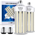 1200W Equivalent 100W LED Corn Bulbs 2 Pack - Super Bright Daylight
