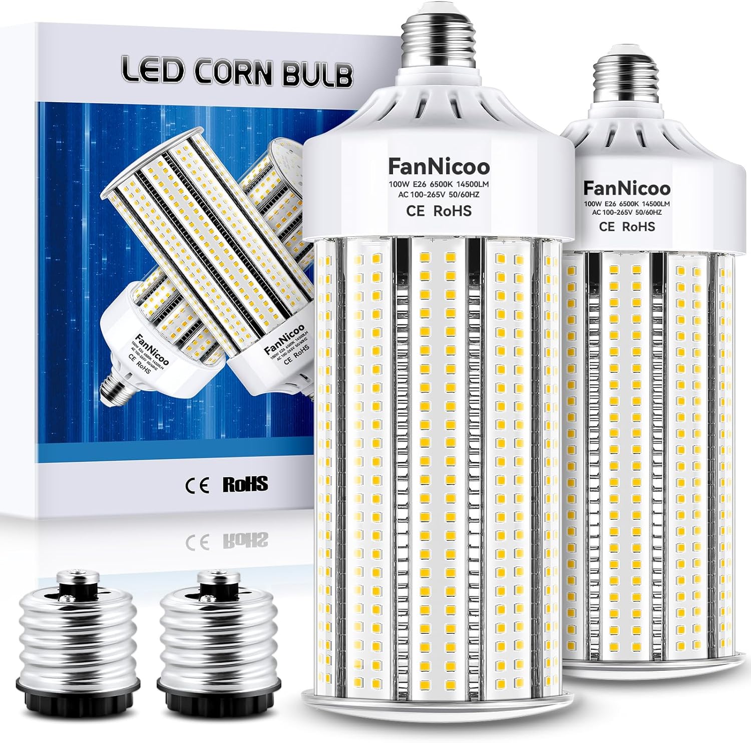 Super Bright 100W LED Corn Bulbs for Commercial Lighting Needs