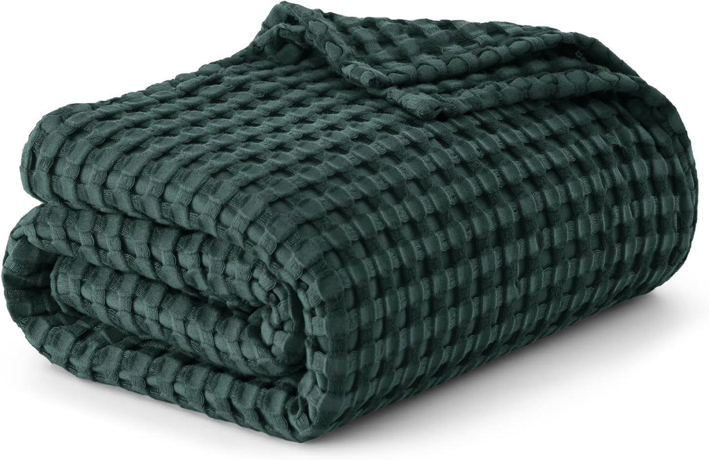 Bedsure Cooling Cotton Waffle King Size Blanket for Hot Sleepers