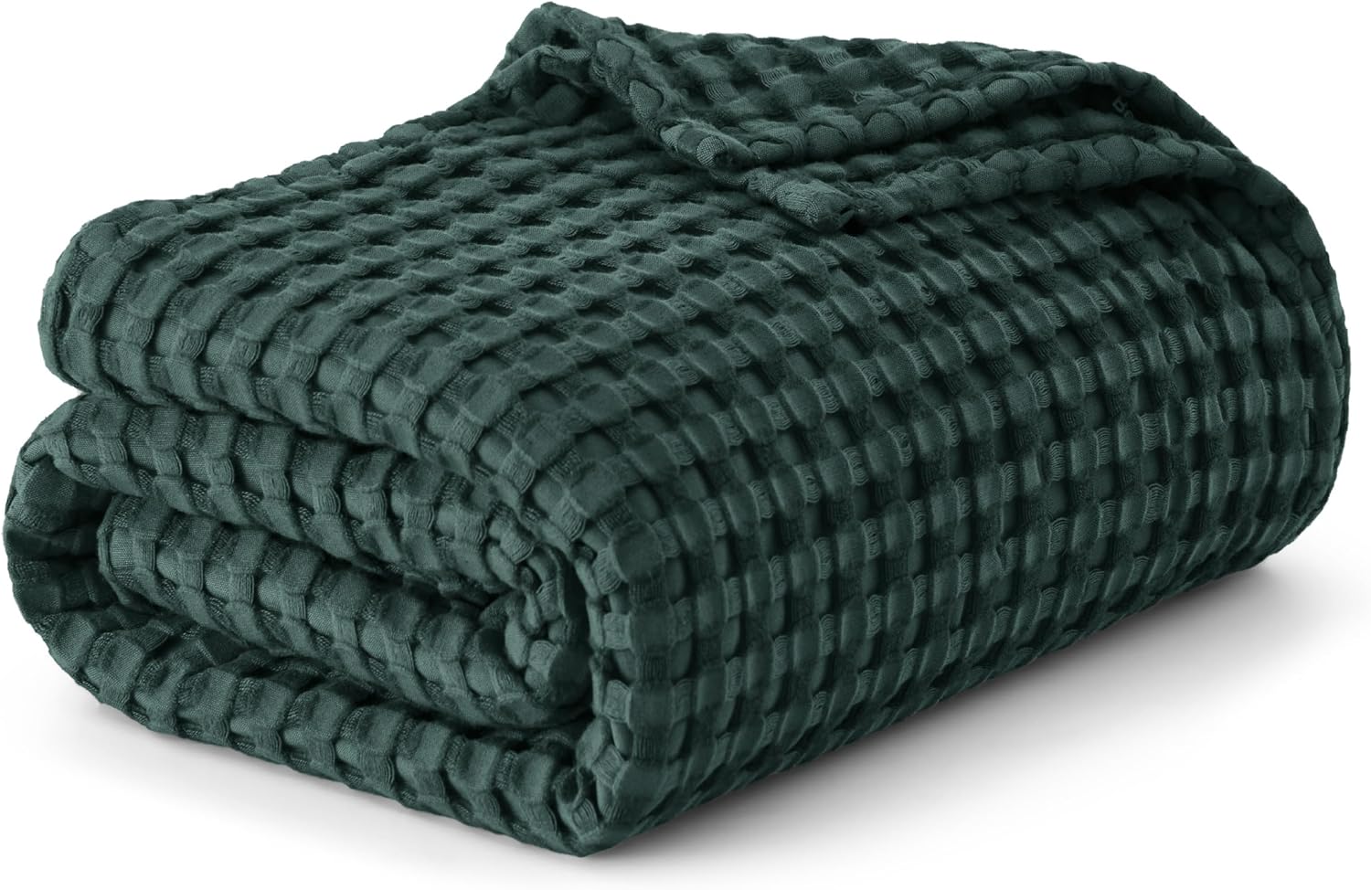 Bedsure Cooling Cotton Waffle King Size Blanket for Hot Sleepers