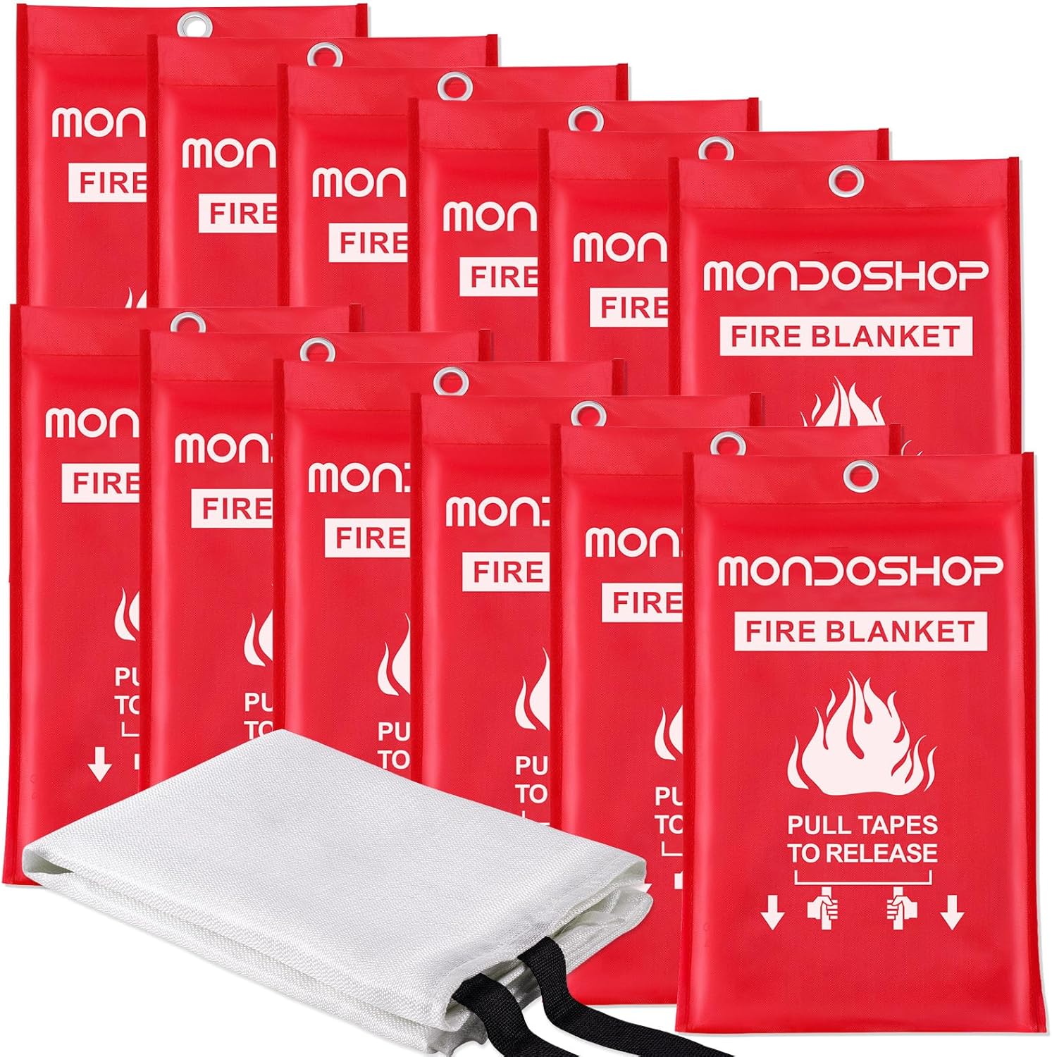 Mondoshop Fire Blanket for Home Kitchen and Camping Safety