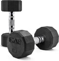 CAP Barbell Coated Dumbbell Weight Pairs - Solid Grip, 12-Sided Ends