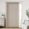 Vision Home Sand Pinch Pleated Semi Sheer Curtains 84in x 102in