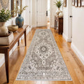 Washable Oriental Hallway Runner Rug 3x8 - Soft, Stain Resistant