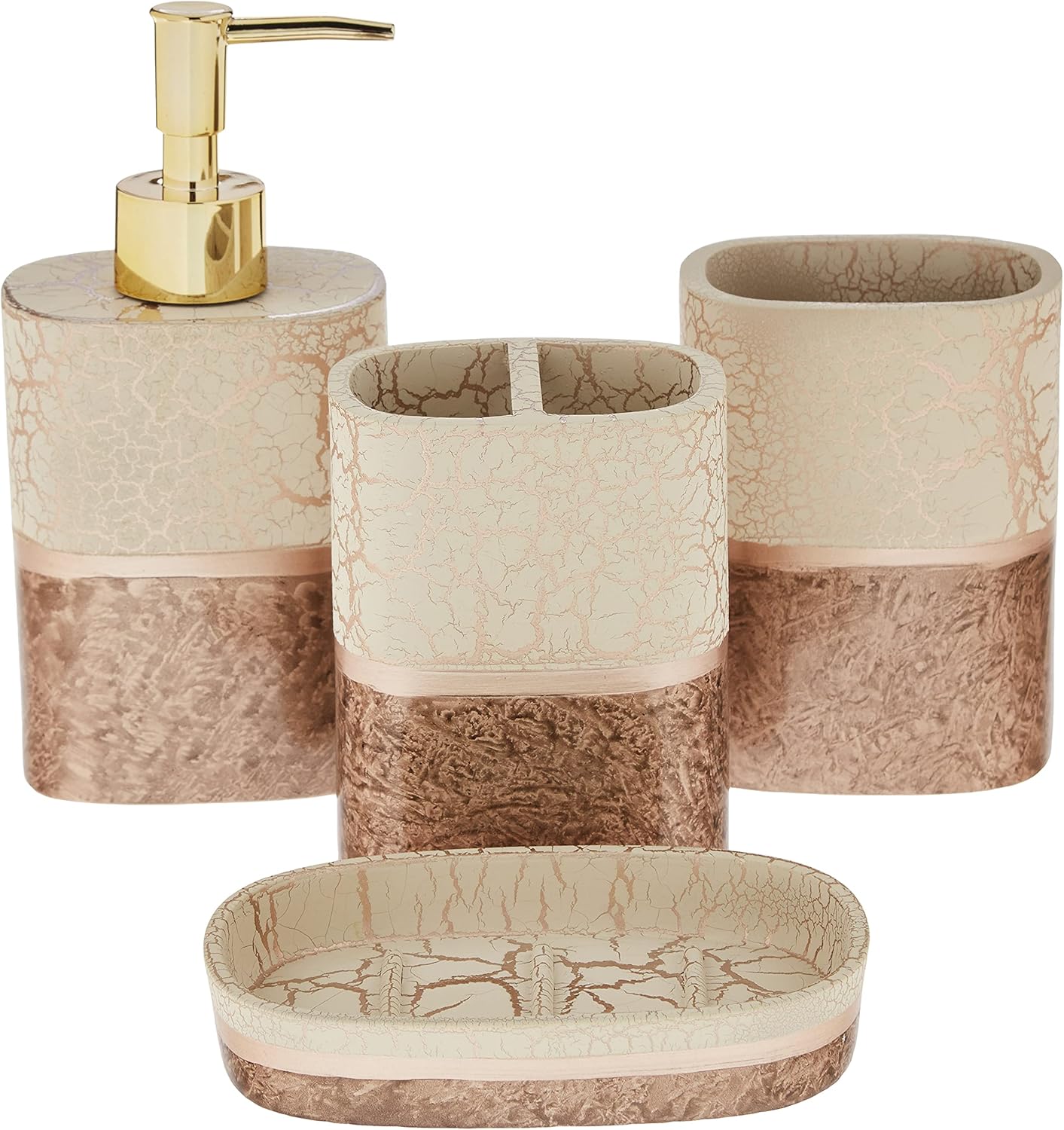 Parker 4 Piece Bathroom Accessories Set for Modern Decor