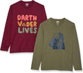 Disney Marvel Star Wars Men's Long-Sleeve T-Shirts Pack of 2