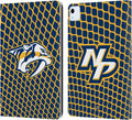 NHL Net Pattern Leather Wallet Case for iPad Air 11 - 360 Protection