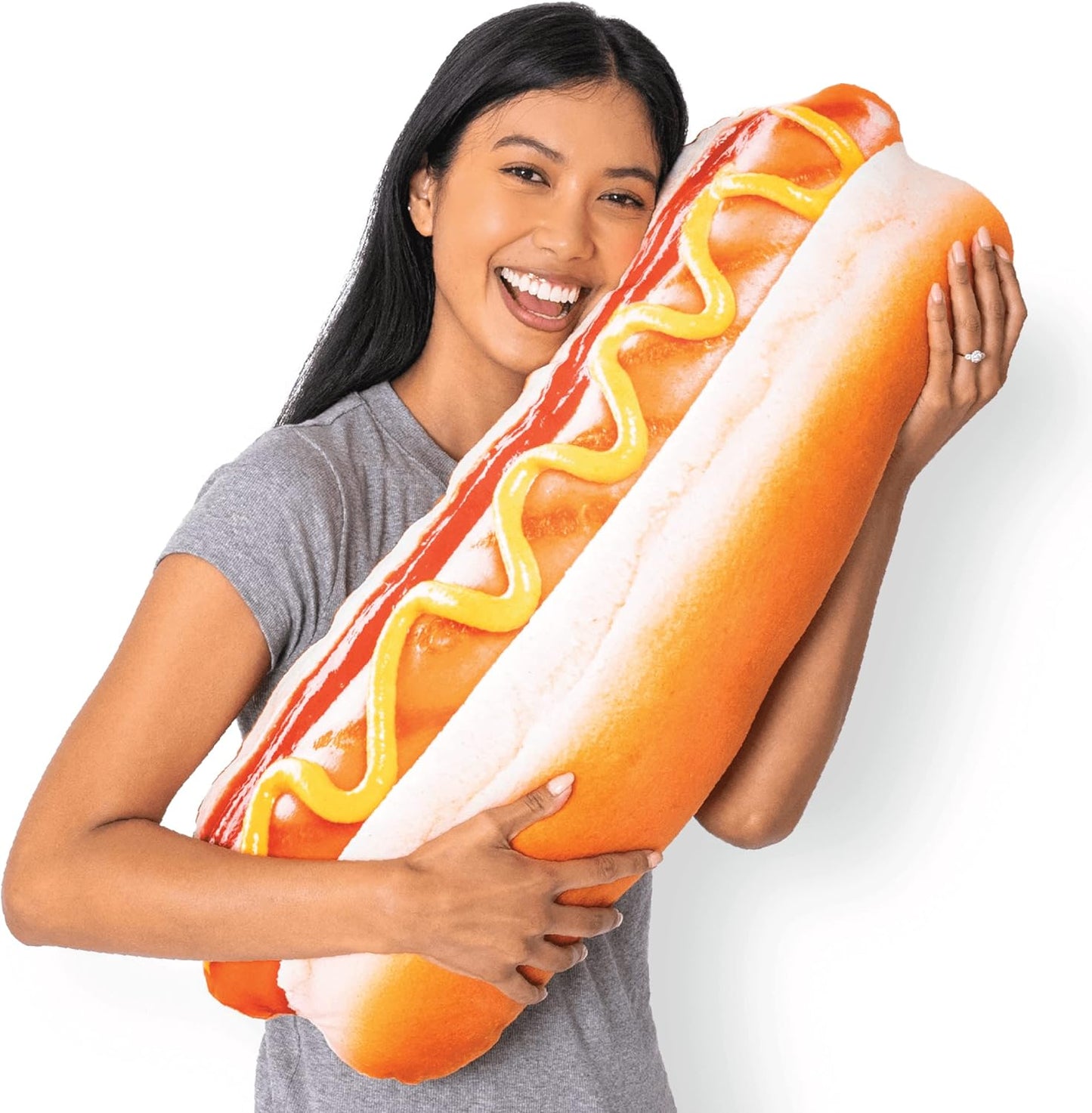 30 in 3D Supreme Hot Dog Throw Pillow for Home Decor Lovers