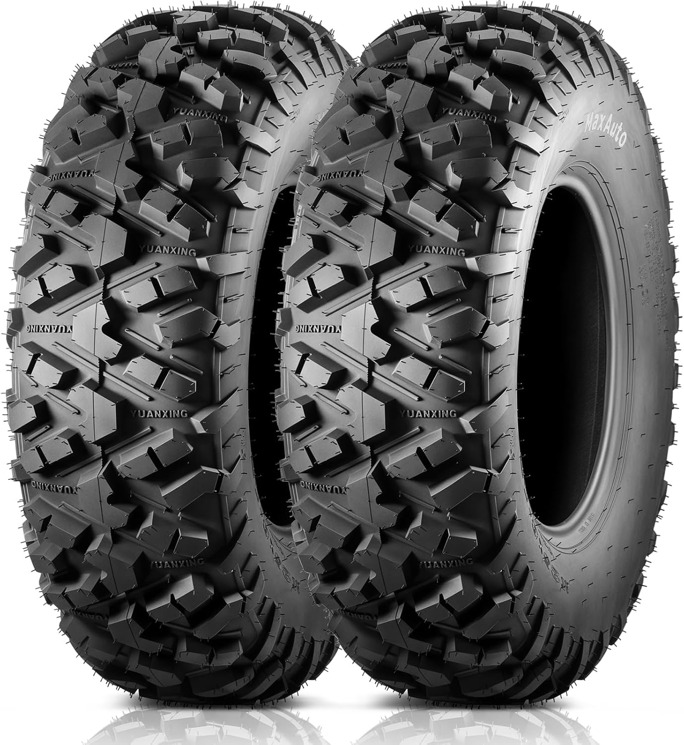 MaxAuto AT25x8-12 ATV UTV Tires for All Terrain Adventures