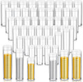 Plastic Coin Tubes Assorted Sizes 60 Pcs - Clear Coin Storage