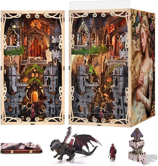 CCCDF Book Nook Kit Sleeping Beauty 3D Wooden Puzzle