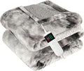 Electric Heated Blanket Throw 50in x 60in - Cozy Fast Heat Heated