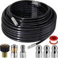 Twinkle Star Pressure Washer Sewer Jetter Kit - 100 ft Hose for Drain