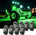 Honalia RGB Rock Lights for Trucks 8 Pods - Multicolor Accent Kit