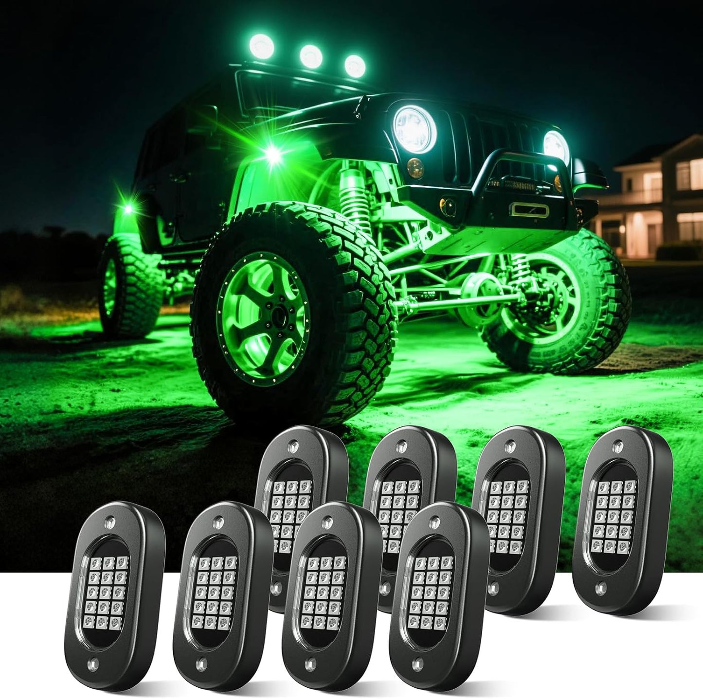 Honalia RGB Rock Lights for Trucks - Vibrant Neon Light Kits