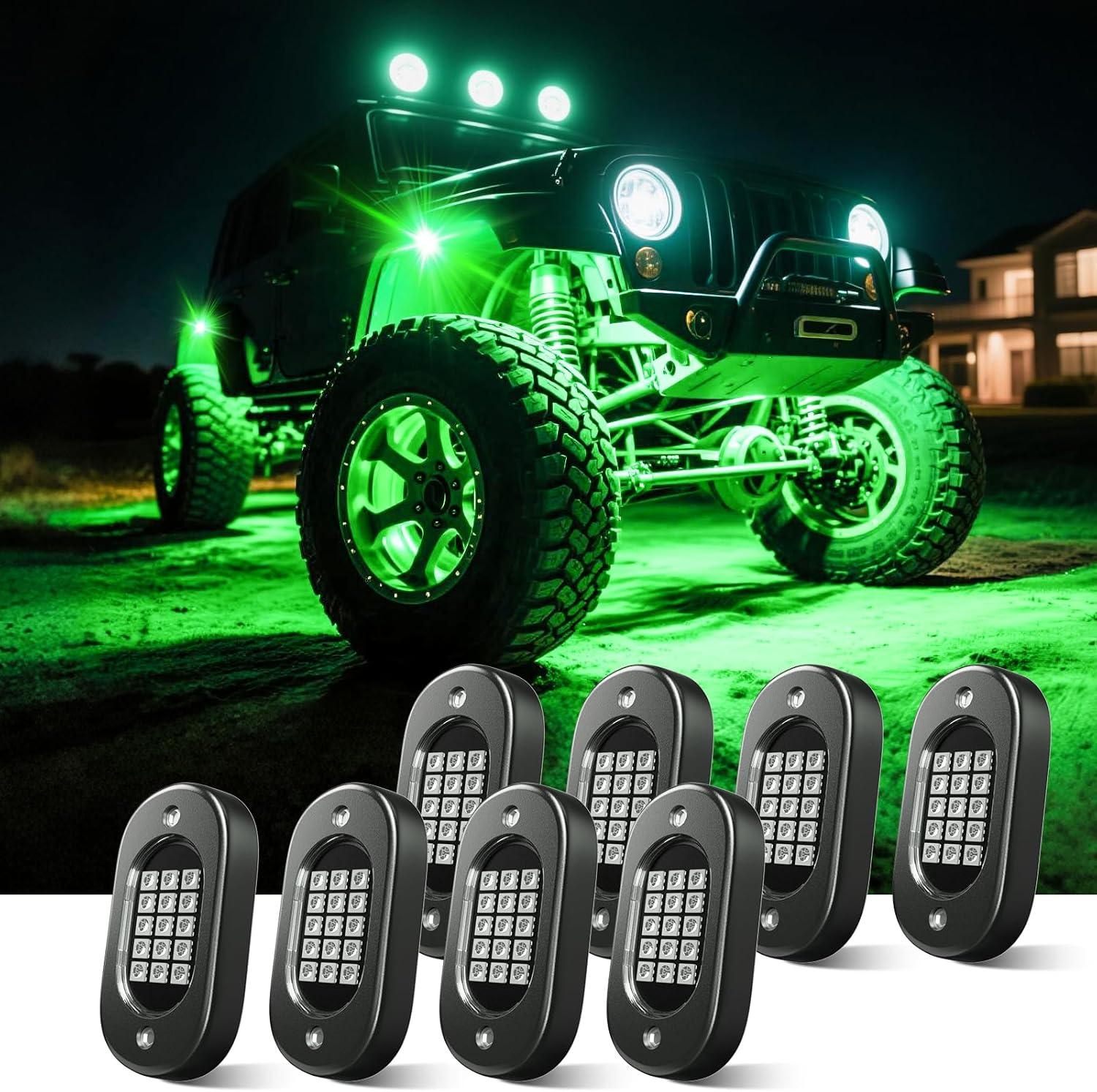 Honalia RGB Rock Lights for Trucks - Vibrant Neon Light Kits