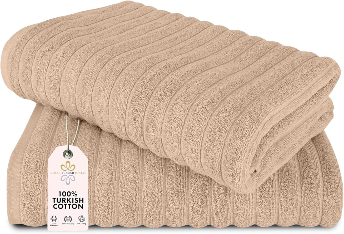Classic Turkish Towels Jumbo Bath Sheets - Luxurious Comfort