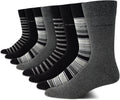 Calvin Klein Men's Dress Socks 8 Pack - Breathable Cotton Comfort