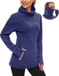 Soneven Women's Running Fleece Sweatshirt with Thumb Holes