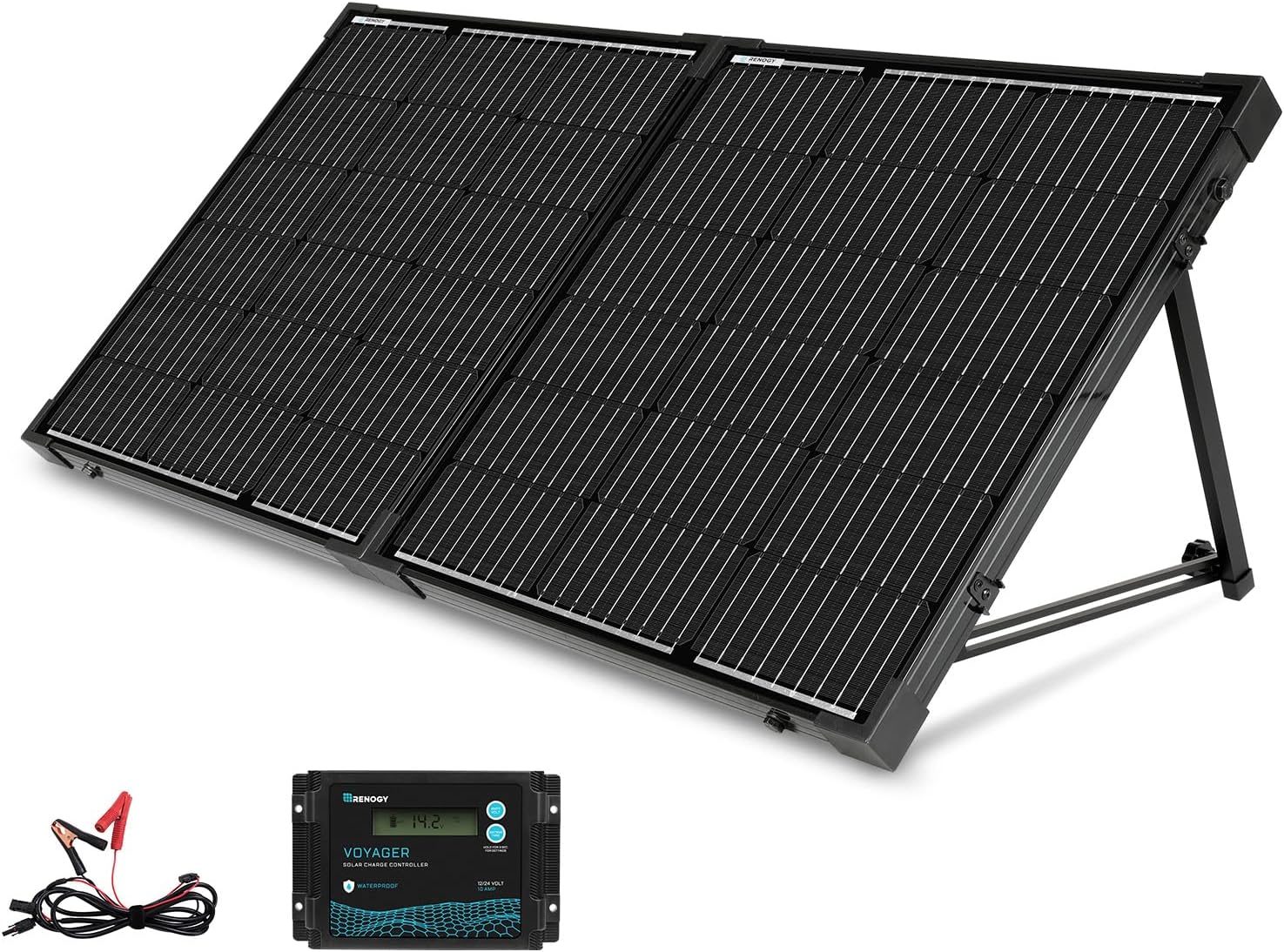 Renogy 100W Portable Solar Panel Kit - Waterproof & Foldable