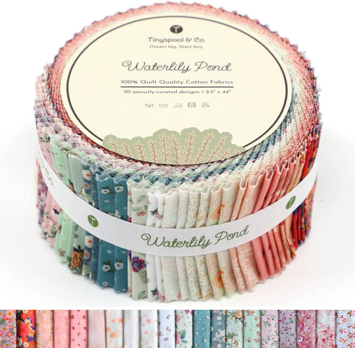 Tinyspool Jelly Roll Fabric Strips for Quilting and Crafting