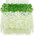 Wisteria Hanging Flowers 36 Pack for Enchanting Decor