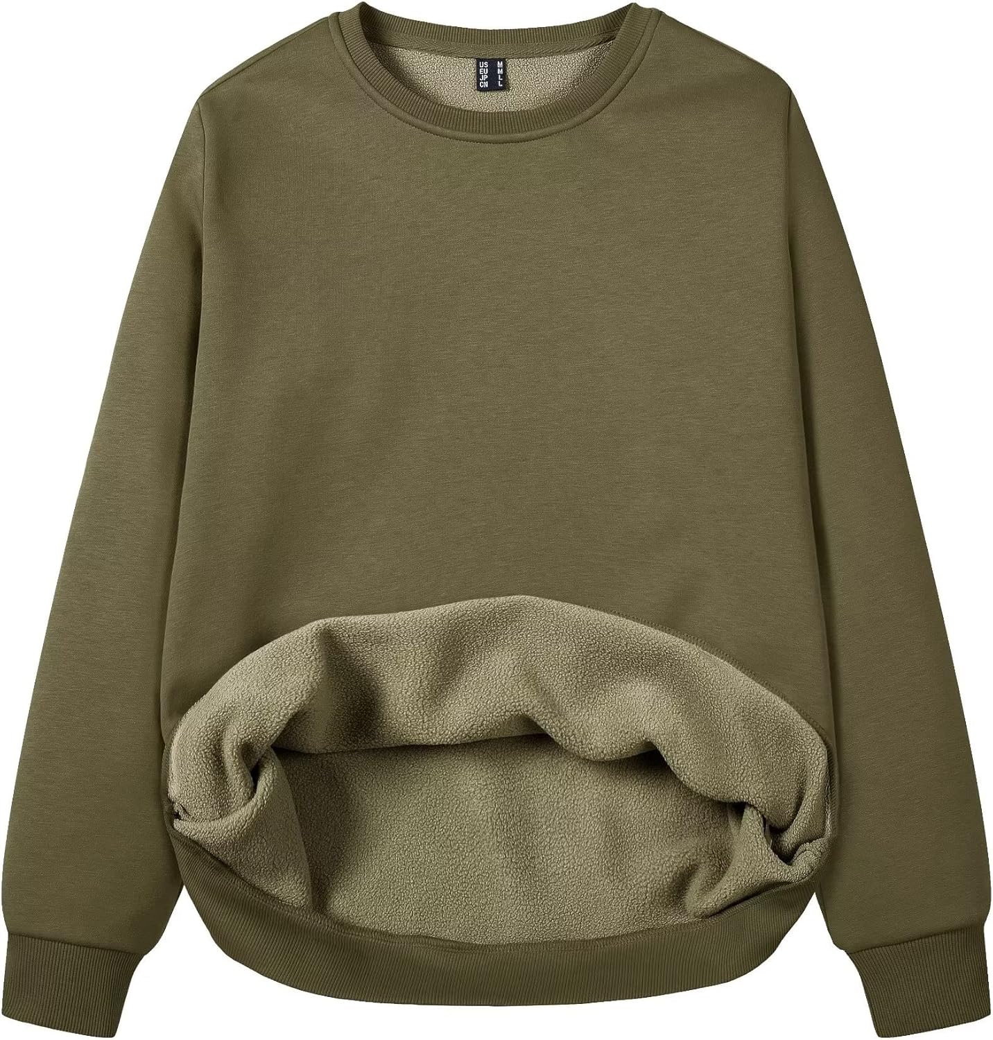 MAGCOMSEN Women's Fleece Lined Sweatshirt for Cozy Comfort