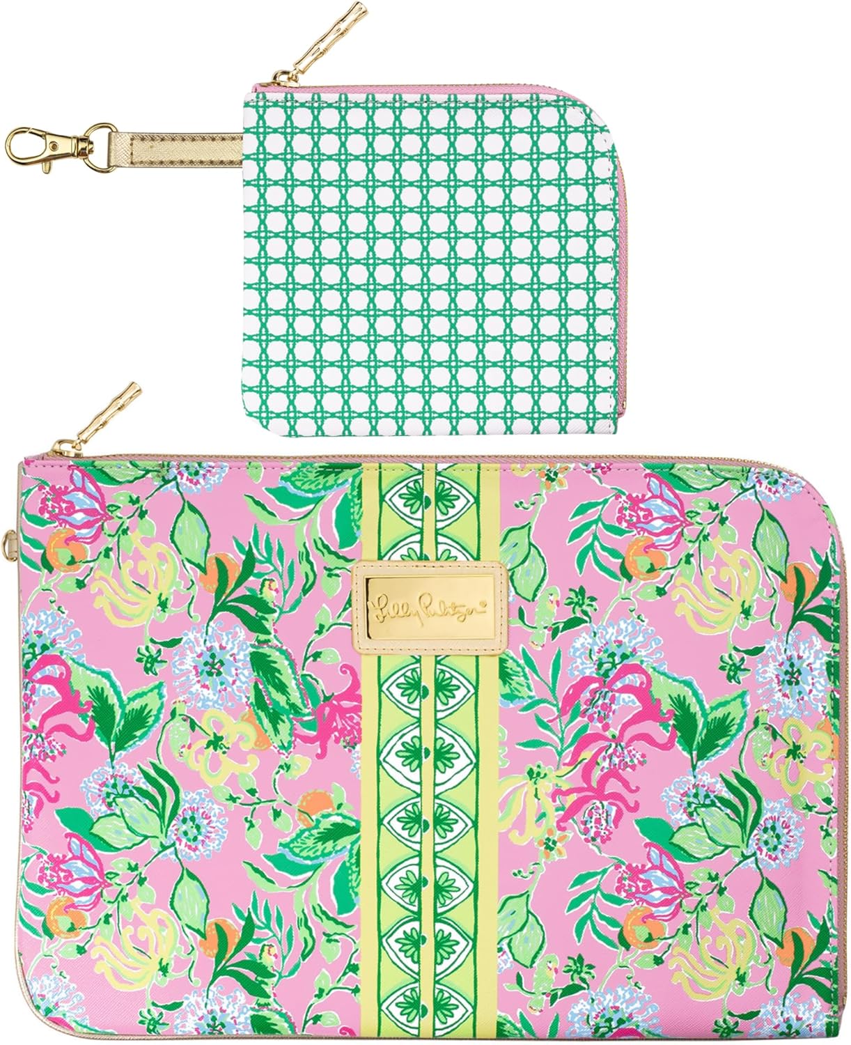Lilly Pulitzer Padded Tech Sleeve with Zip Pouch for Accessories