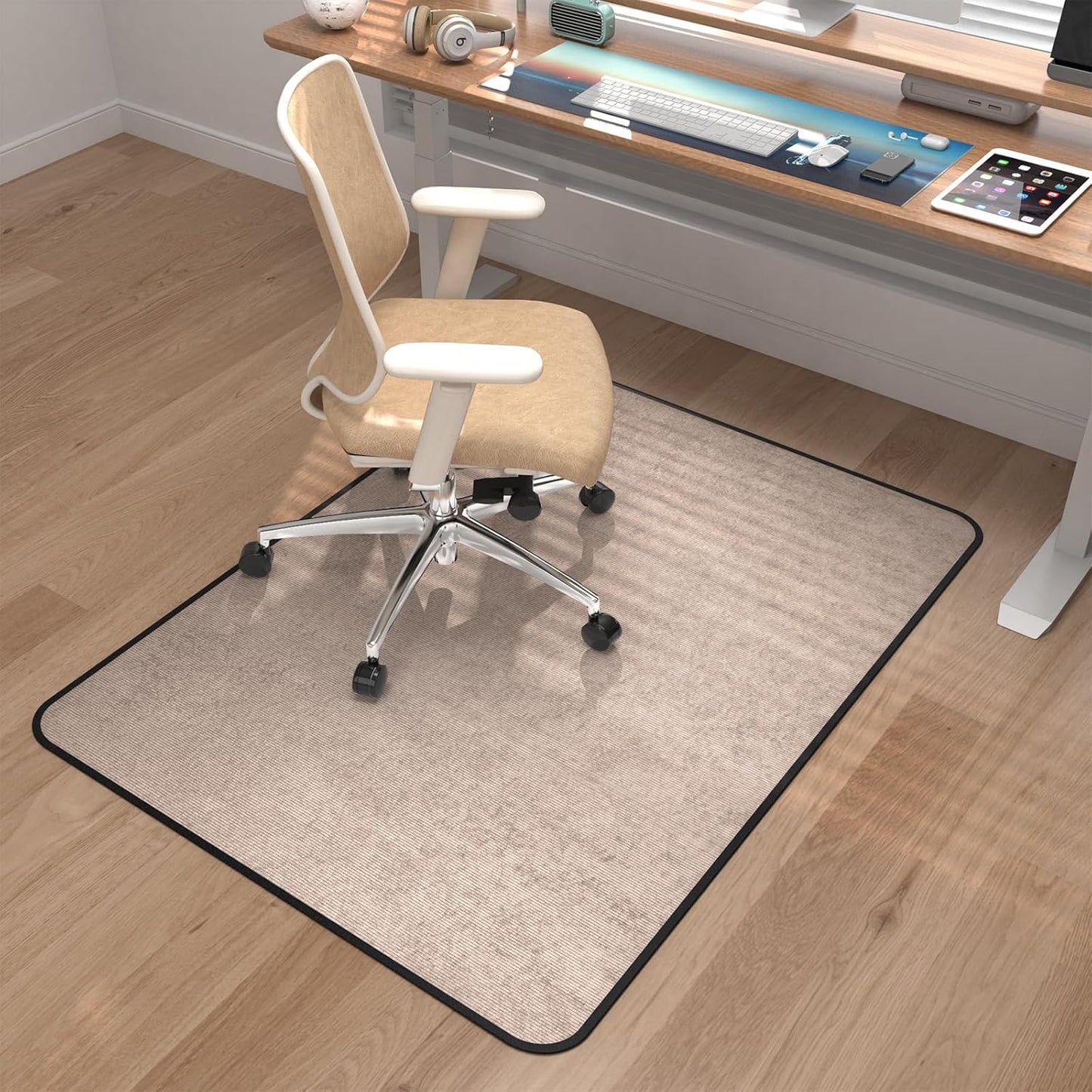 Placoot Corduroy Heavy Duty Office Chair Mat for Carpet & Floors