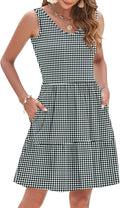 Womens Summer Dresses 2025 Casual Sleeveless Sundress - Flowy Tiered