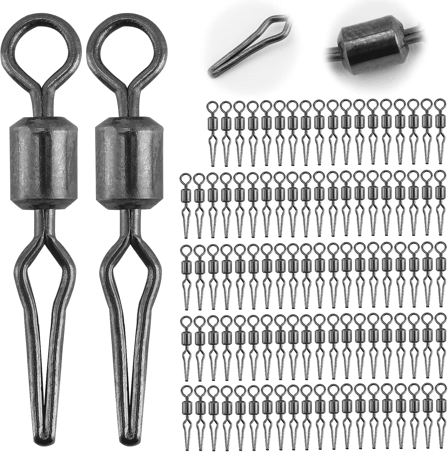 Ultra-Durable Fishing Swivels 100-Pack