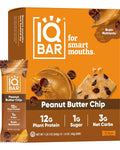 IQBAR Peanut Butter Chip Protein Bars - Low Carb Energy Snacks