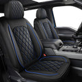 MIROZO Front Seat Covers Universal Fit - Waterproof Leather-Look