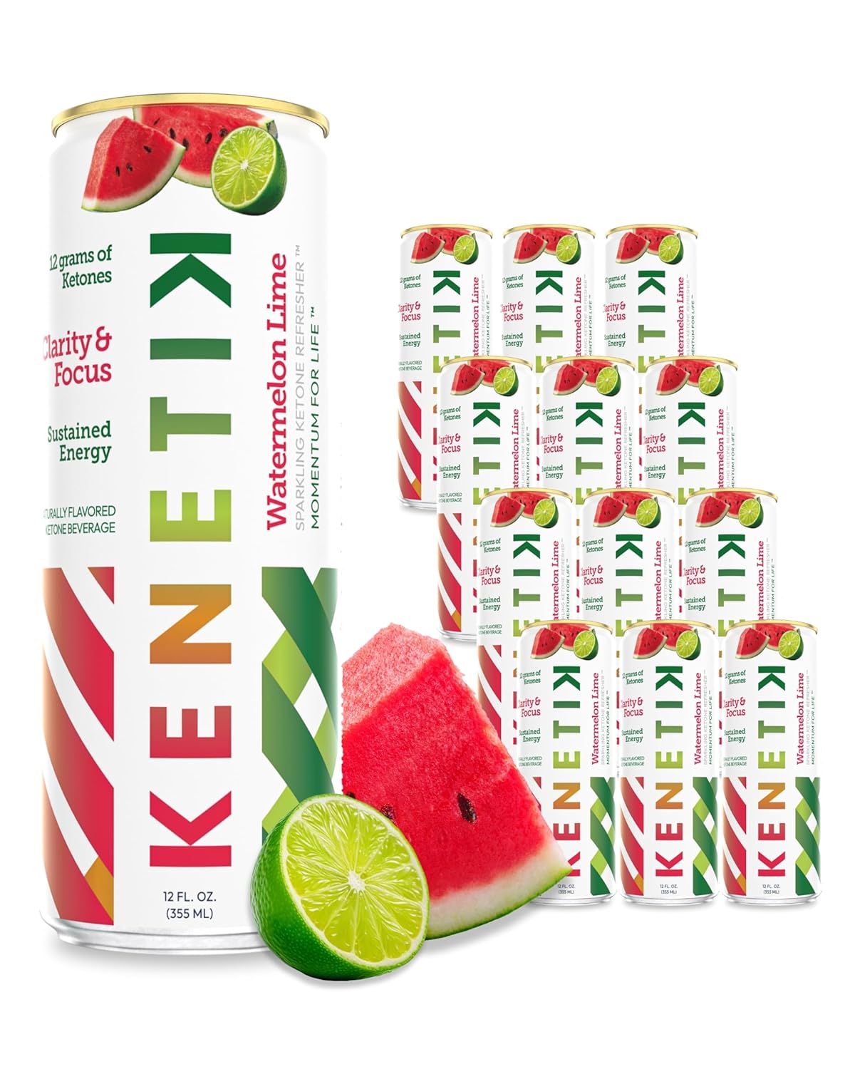 Kenetik Nootropic Ketone Drink for Energy & Focus - 12 Pk