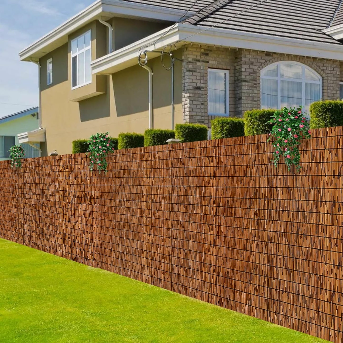 Natural Reed Fence by MOOKNAT for Privacy and Shade
