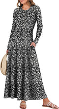 ANRABESS Women's Long Sleeve Maxi Dress Fit & Flare (Style 2YKR)