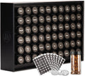 AllSpice Spice Rack Organizer Wood 60 Jars - Countertop or Wall Mount