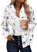 Bomber Jacket for Women Varsity Casual Short Button Down - 2025