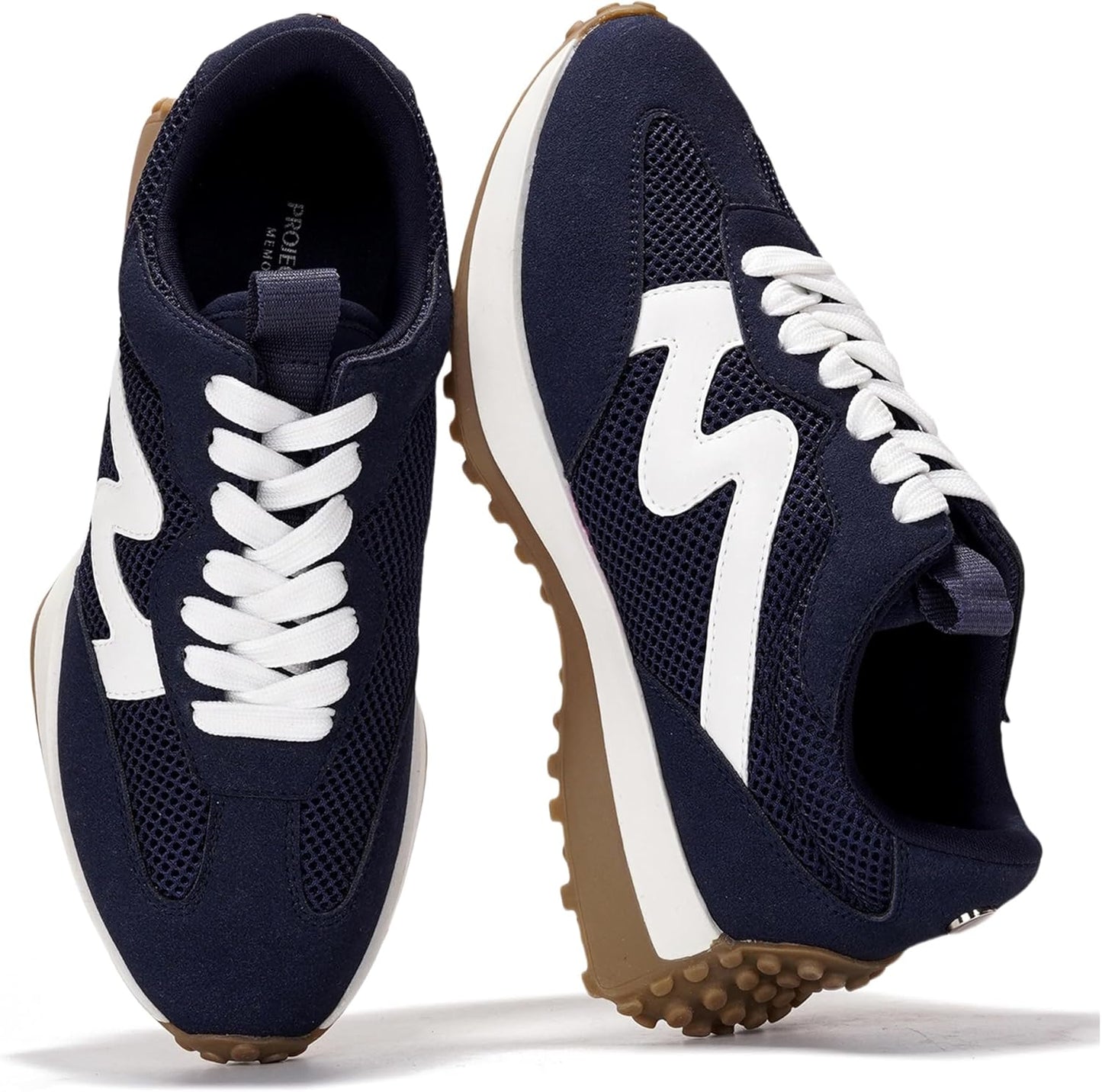 Trendy Sneakers for Women - Comfortable Memory Foam Casual Shoes