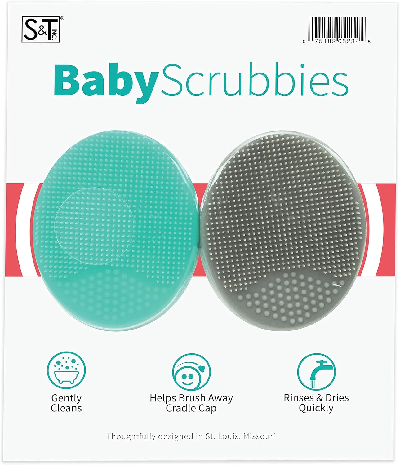 Baby Silicone Bath Brushes - Exfoliate & Massage