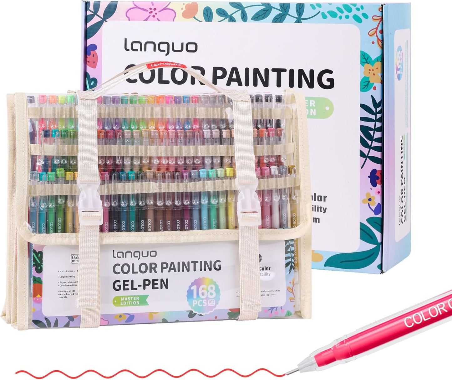 Vibrant Gel Pens with Fine Point 0.6mm for Creative Projects