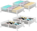 Under Bed Storage Containers with Wheels - Metal 4Pack