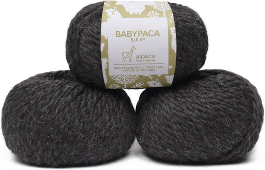 100% Baby Alpaca Yarn Wool Set by Alpaca Warehouse