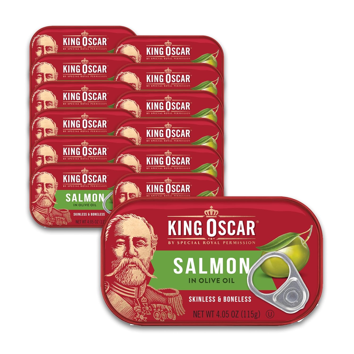 King Oscar Premium Salmon in Olive Oil - Delicious & Nutritious
