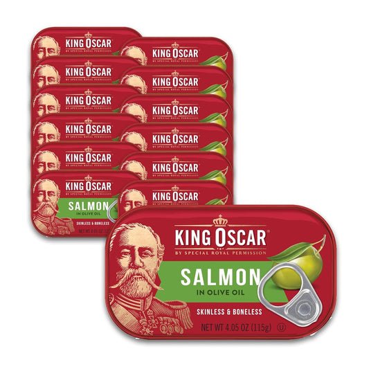 King Oscar Premium Salmon in Olive Oil - Delicious & Nutritious